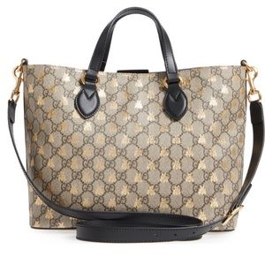 Gucci GG Supreme Monogram Bee Tote, small